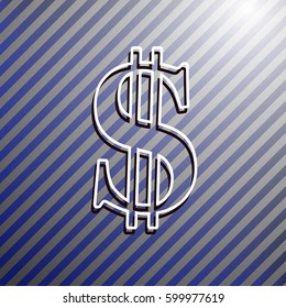 Dollar sign vector icon