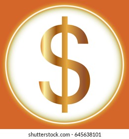 Dollar sign vector icon