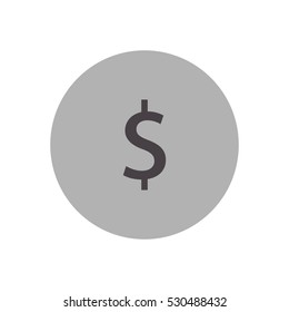 dollar sign vector icon , can be used for web and mobile design