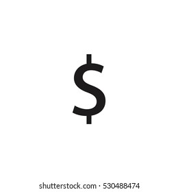 dollar sign vector icon , can be used for web and mobile design