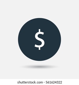 dollar sign vector icon , can be used for web and mobile design.
