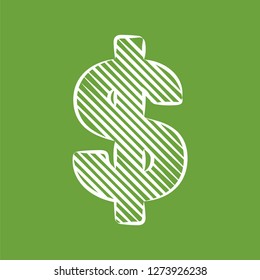 Dollar Sign Vector Icon Symbol. Finance and Economy Symbols. Money Sign Illustration Background.