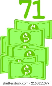 dollar sign vector illustration on white background. vector art