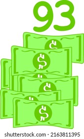 dollar sign vector illustration on white background. vector art