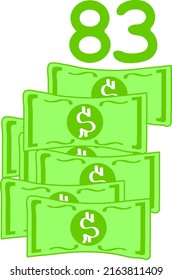 dollar sign vector illustration on white background. vector art