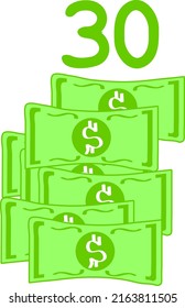 dollar sign vector illustration on white background. vector art