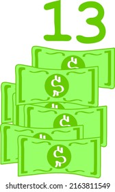 ilustración vectorial de signo de dólar en fondo blanco. arte vectorial
