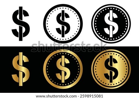 Dollar sign, Dollar sign vector, dollar, usd, gold usd, money, currency, market, usd index, td exchange rate, coin, ethusd