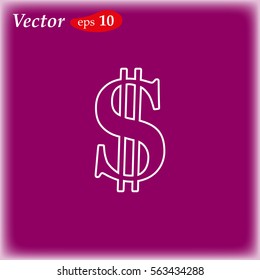 dollar sign web icon