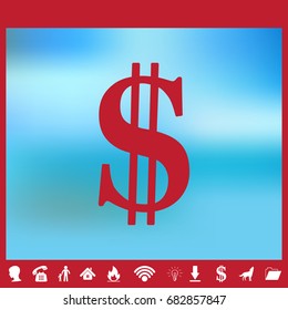 Dollar sign web icon