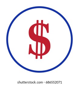 Dollar sign web icon