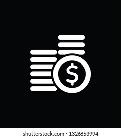 Dollar Sign - White