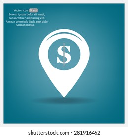 Dollar sign,point area,Vector