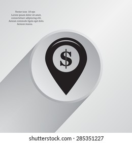 Dollar sign,point area,Vector