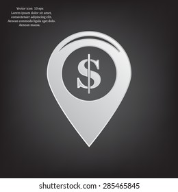 Dollar sign,point area,Vector