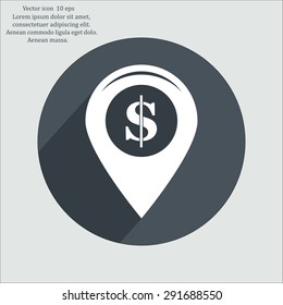 Dollar sign,point area,Vector