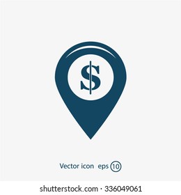 Dollar sign,point area,Vector
