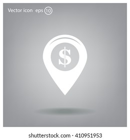 Dollar sign,point area,Vector