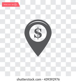 Dollar sign,point area,Vector