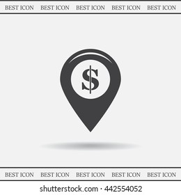 Dollar sign,point area,Vector