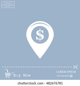 Dollar sign,point area,Vector