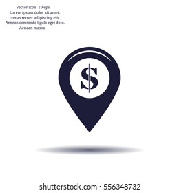 Dollar sign,point area,Vector