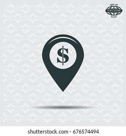Dollar sign,point area,Vector