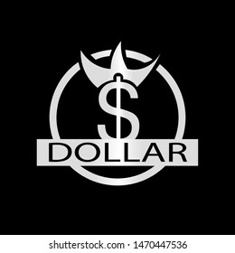 dollar silver color icon sign elements simple logos, badges, labels. vector symbol symbol letter s dollar