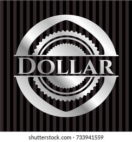 Dollar silver shiny emblem