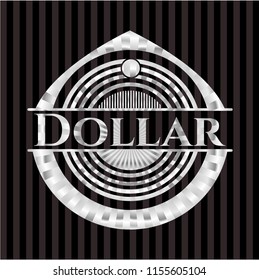 Dollar silvery emblem