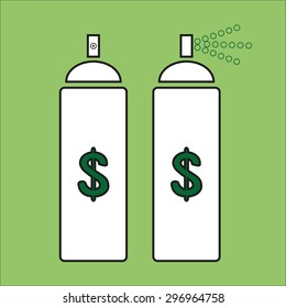 dollar spray icon