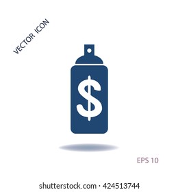 Dollar spray icon