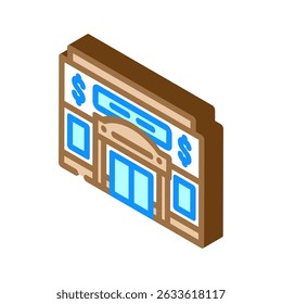 dollar store shop isometric icon vector. dollar store shop sign. isolated symbol illustration