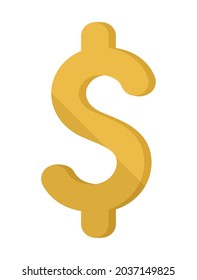 dollar symbol design over white