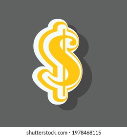 dollar symbol design vector object