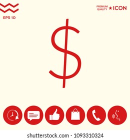 Dollar symbol icon