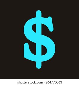 Dollar symbol icon.