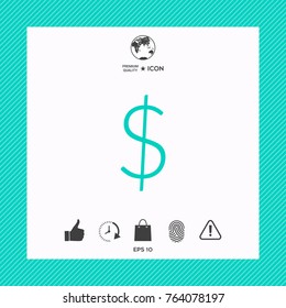 Dollar symbol icon Dollar symbol icon