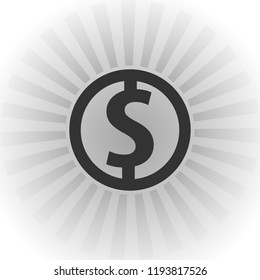 Dollar symbol icon, credit cash currency