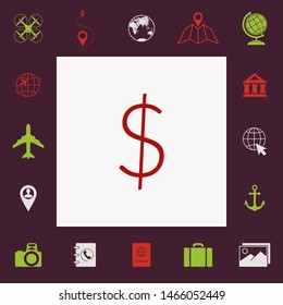 Dollar symbol icon. Graphic elements for your design