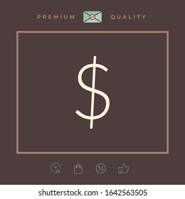 Dollar Symbol. Grafische Elemente für Ihr Design