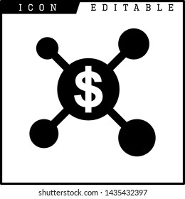 dollar symbol icon isolated sign symbol vector illustration - vector