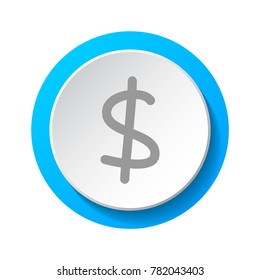 Dollar symbol - icon. Vector.