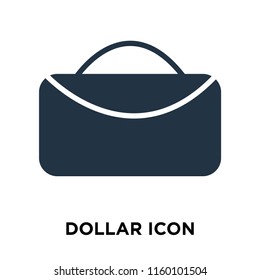Dollar symbol icon vector isolated on white background, Dollar symbol transparent sign