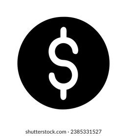 dollar symbol icon vector isolated