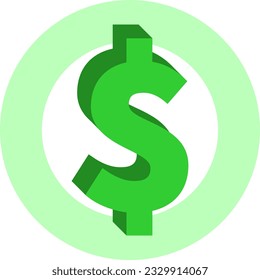 iconos de símbolo del dólar iconos estilo de degradado moderno
