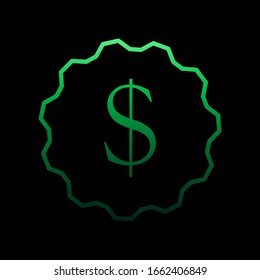 Icono del símbolo del dólar nolan. Línea delgada simple, contorno vectorial de iconos de comercio electrónico para ui y ux, sitio web o aplicación móvil