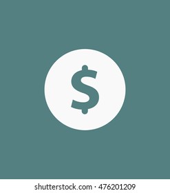 Dollar symbol. USD currency icon.