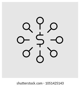 Dollar Symbol Vector Icon