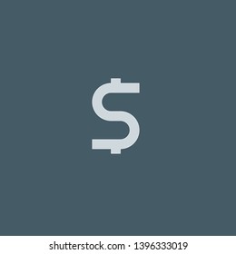Dollar Symbol vector icon. Dollar Symbol concept stroke symbol design. Thin graphic elements vector illustration, outline pattern for your web site design, logo, UI. EPS 10.